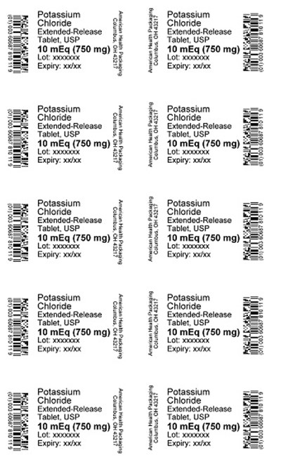 10 Meq Potassium Chloride Er Tablet Blister (10 Meq Potassium Chloride Er Tablet Blister)